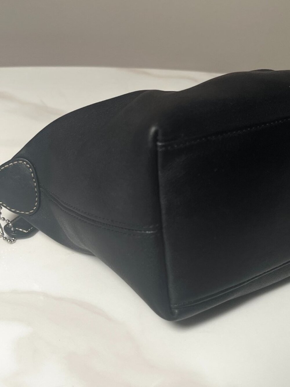 Coach Black Leather Hobo Shoulder Bag Y2K Leatherware 1941 - Picture 7 of 12